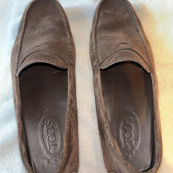 Tod\'s Gommino Suede Driving Loafers - Size 9 - Purchased in Dubai Mall main image 4